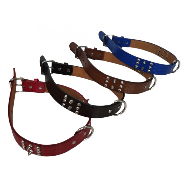 ΠΕΡΙΛΑΙΜΙΟ ΣΚΥΛΟΥ ΔΕΡΜΑΤΙΝΟ ΔΙΑΦΟΡΑ ΧΡΩΜΑΤΑ 65Χ3CM